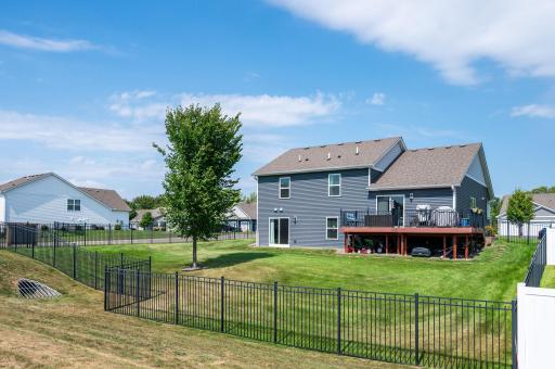 Fully fenced back yard!