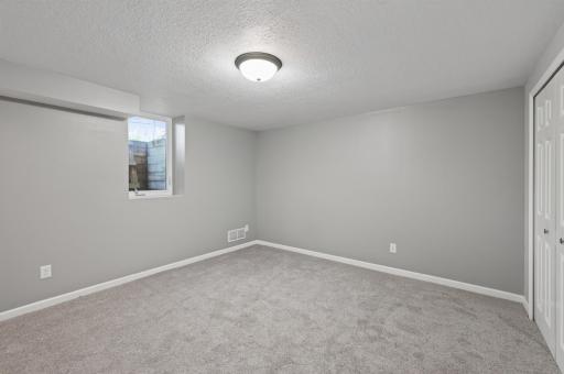 Lower Level Family Room with brand new carpet