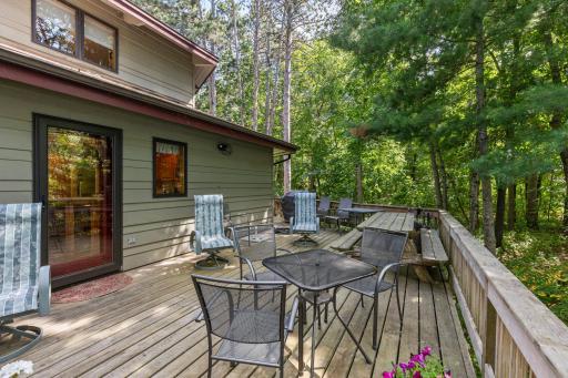 West facing lakeside wrap around deck