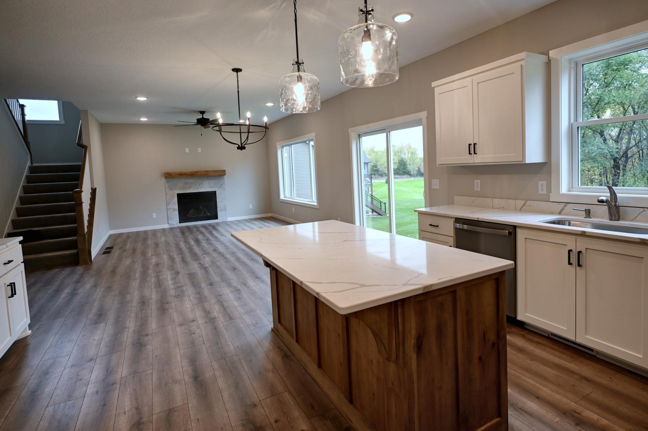 Quartz Island Open to Living Room