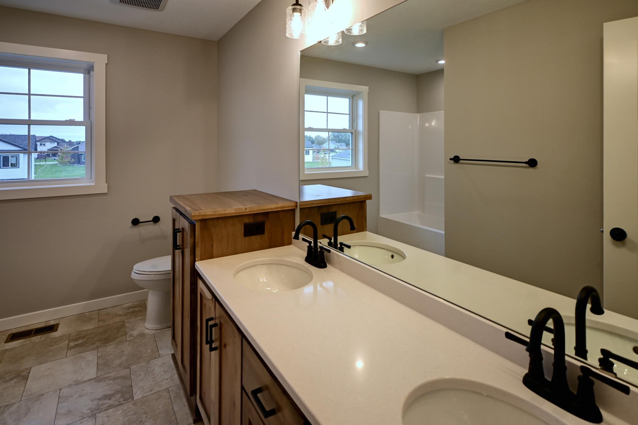 Full Bath with Double Vanity
