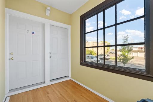 Main Level Left Door and Upper Level Right Door