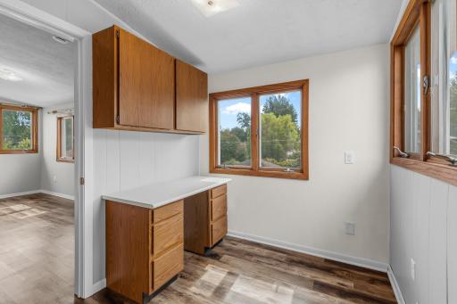 upper level loft office nook