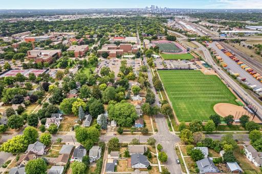 Overlooking Hamline University Campus to the West