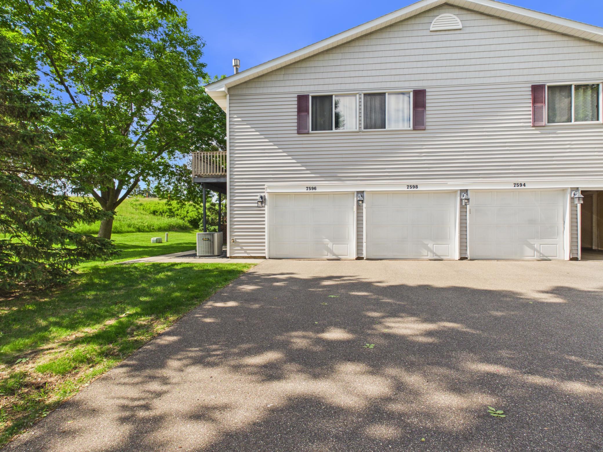 Attached garage provides secure and convenient parking.