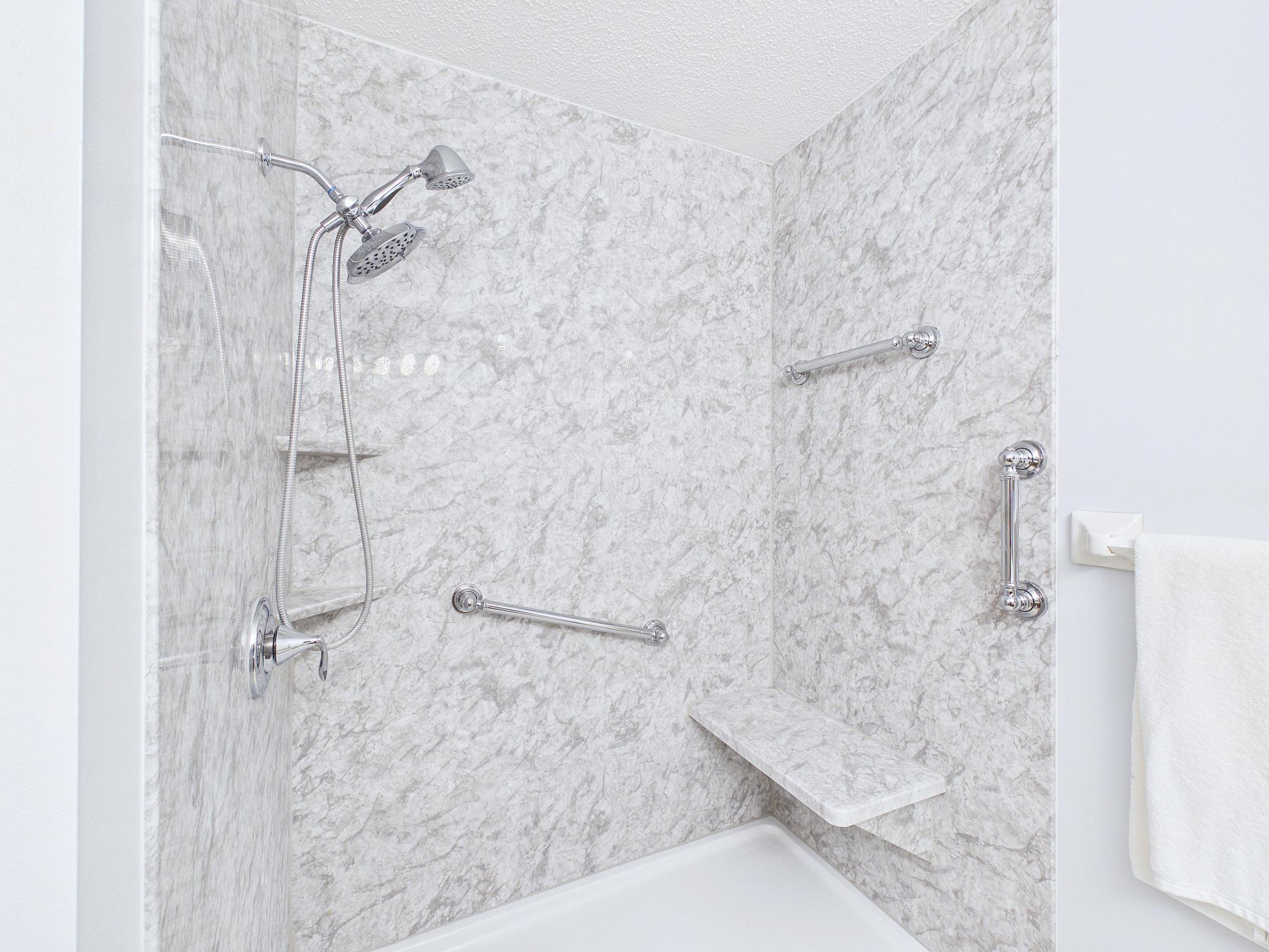Large spa-like shower