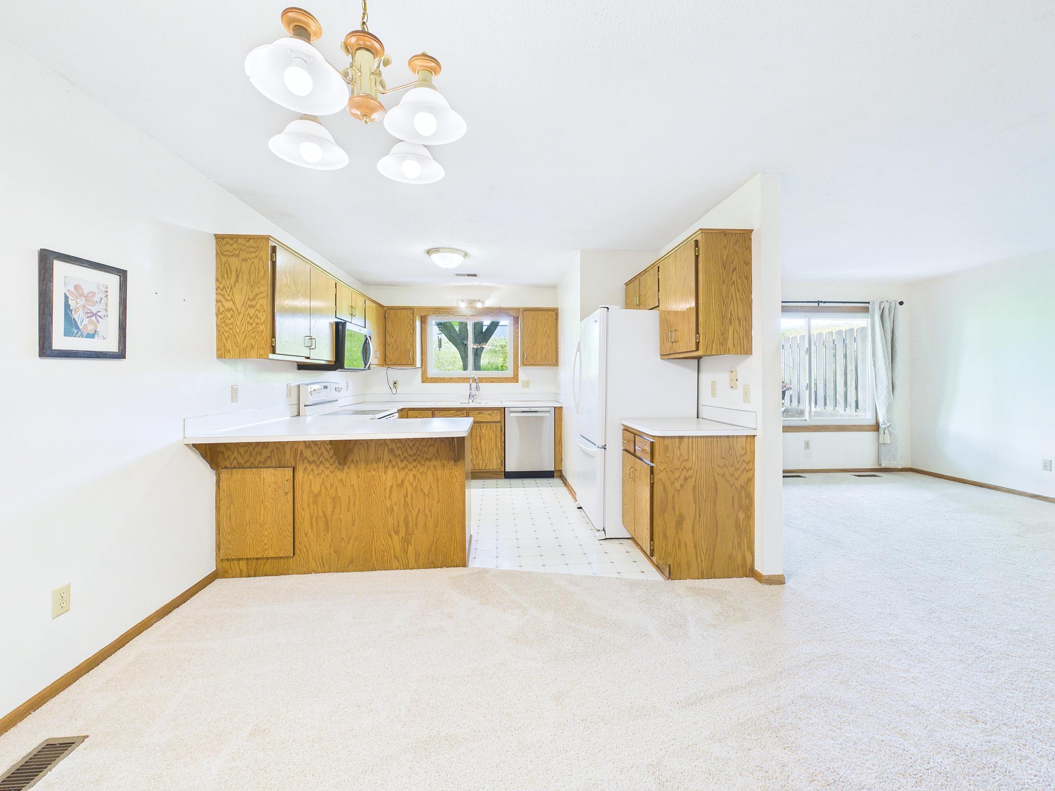 The open flow continues into the kitchen - perfect for entertaining.