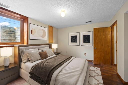 3rd bedroom lower level with large walk in closet VS