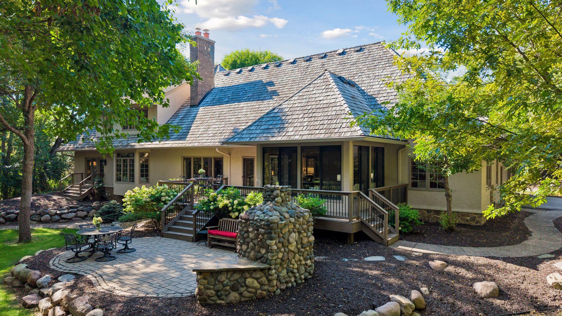 Thoughtfully designed backyard offering multiple spaces ideal for entertaining.