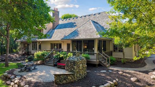 Thoughtfully designed backyard offering multiple spaces ideal for entertaining.