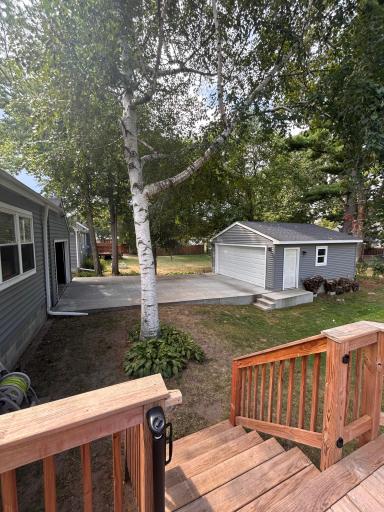 Attached single car garage passes through to a detached two car garage!