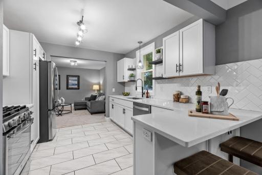 Wide and spacious kitchen with more than enough room to cook with a crowd.