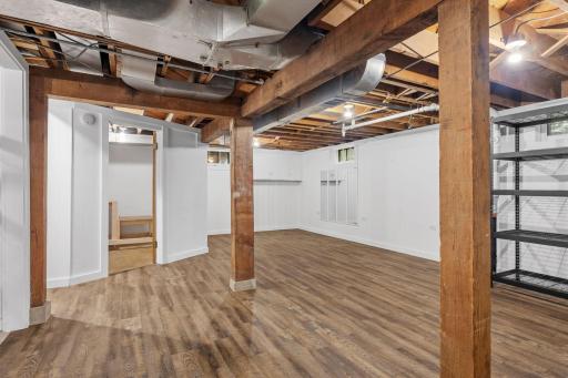 The lower level is ready for your finished touches.