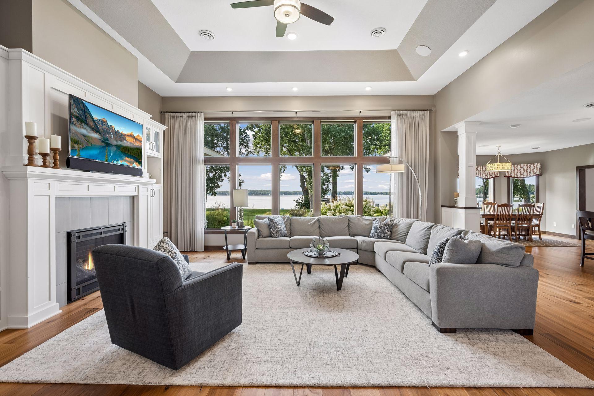 Expansive Living Room with breathtaking Sugar Lake views
