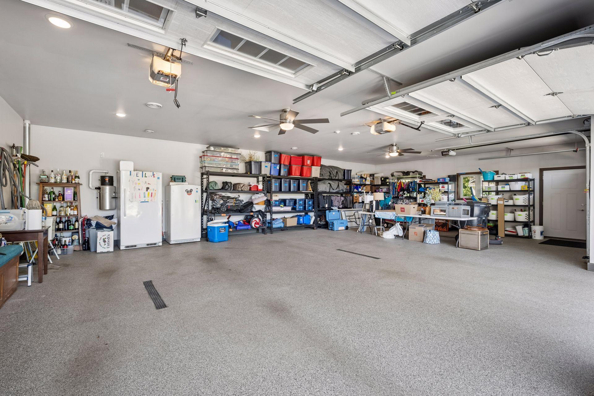 Oversized Heated Three-Car Attached Garage