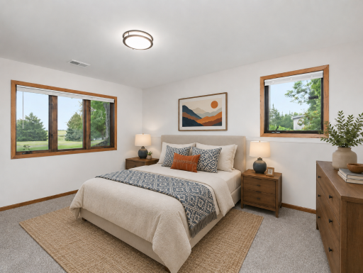 Bedroom 3 - AI virtually staged to help buyers visualize the space.