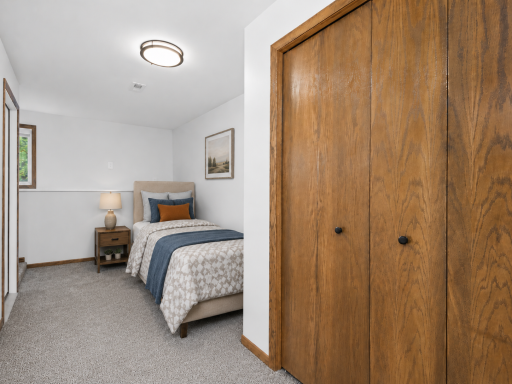 Bedroom 4 - AI virtually staged to help buyers visualize the space.