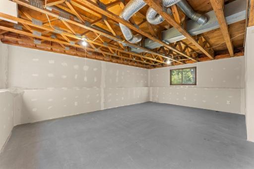 Opportunity for a future family room.