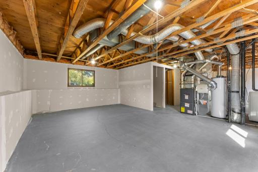 Large open area for recreation. Continue to finish it off for more square feet.