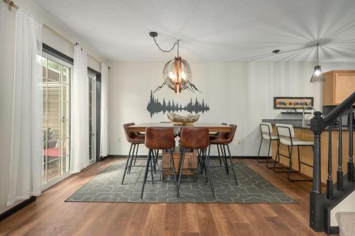 Spacious dedicated dining room