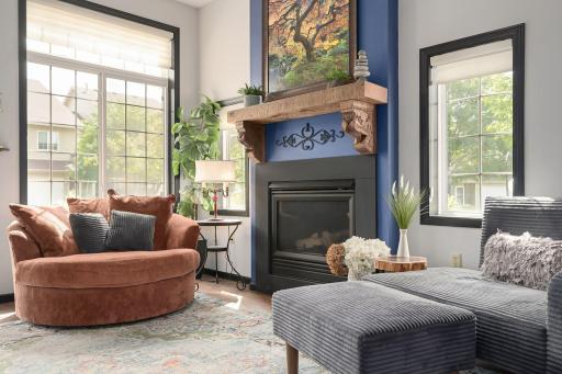 Cozy Gas Fireplace