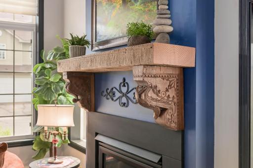 Beautifully crafted mantel