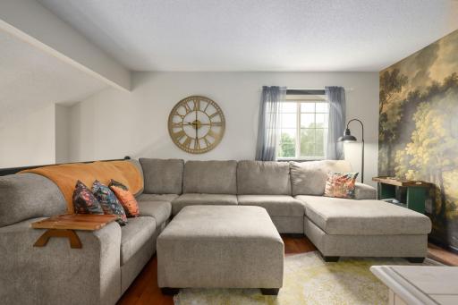 Generous size loft ideal for an office, lounge or bonus space