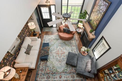Loft overlooking the main level