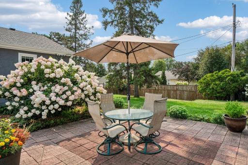 Image entertaining friends and family on the rear patio