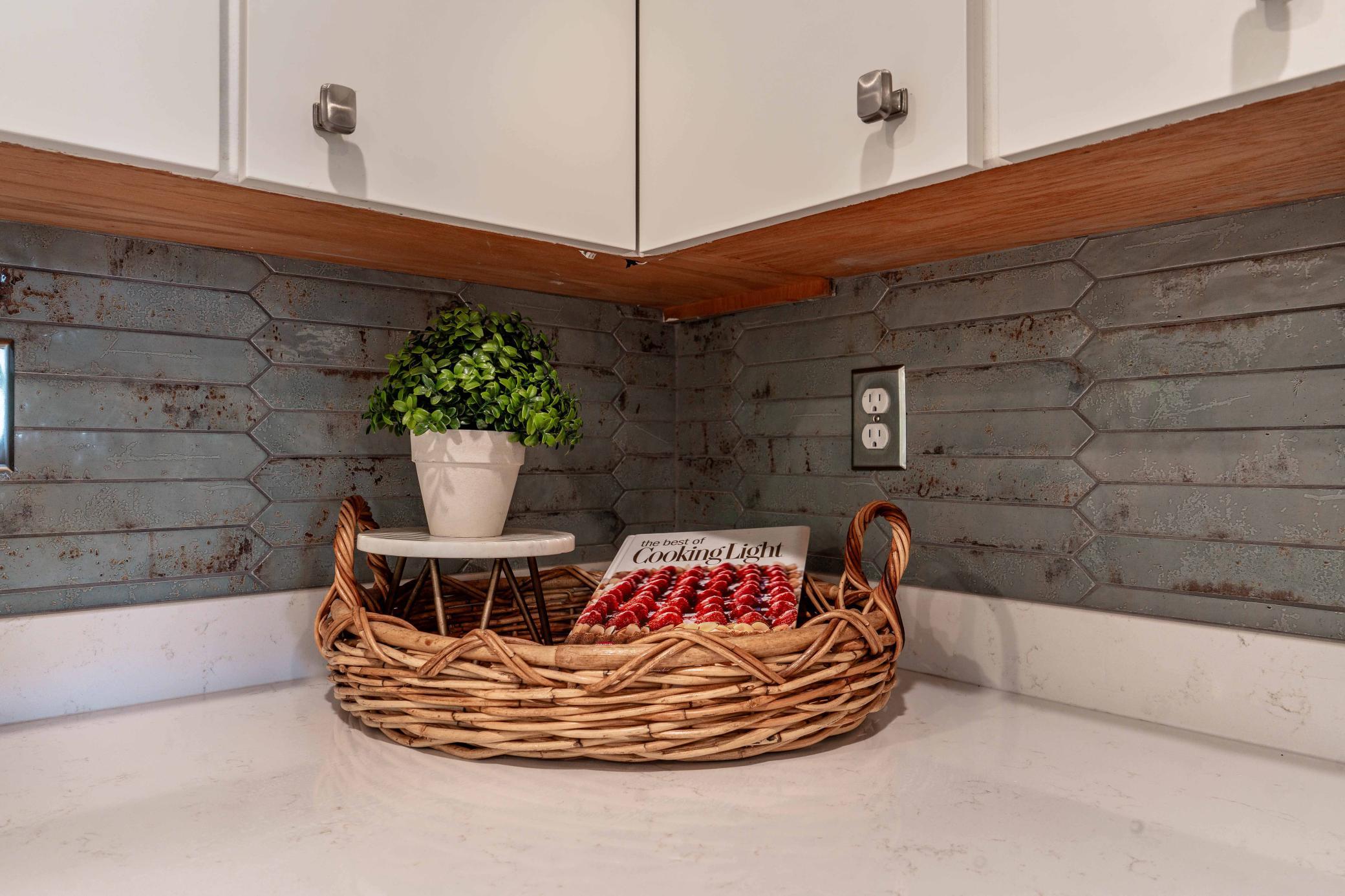 Lovely timeless tile backsplash