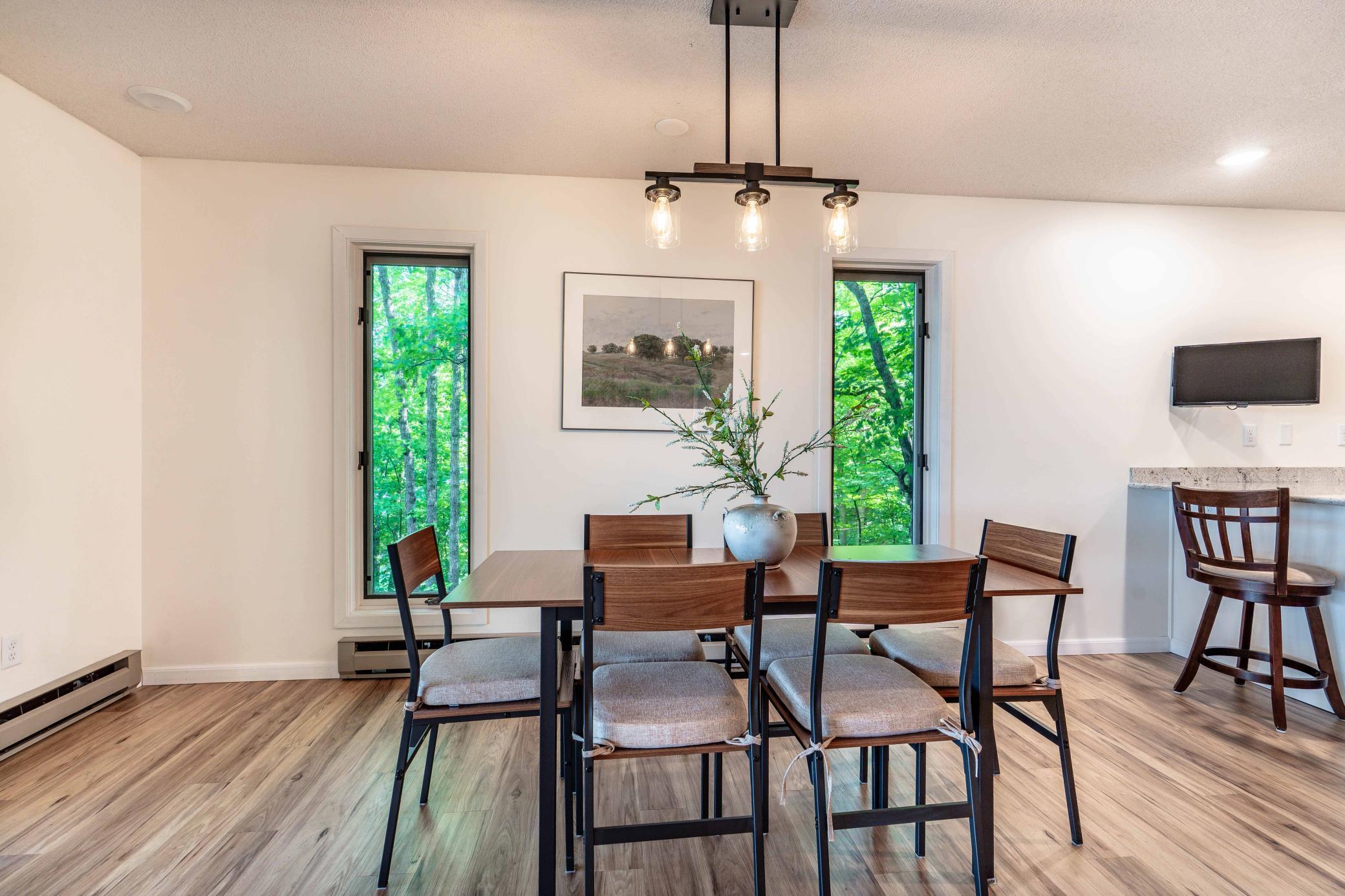 Showcasing the large windows
