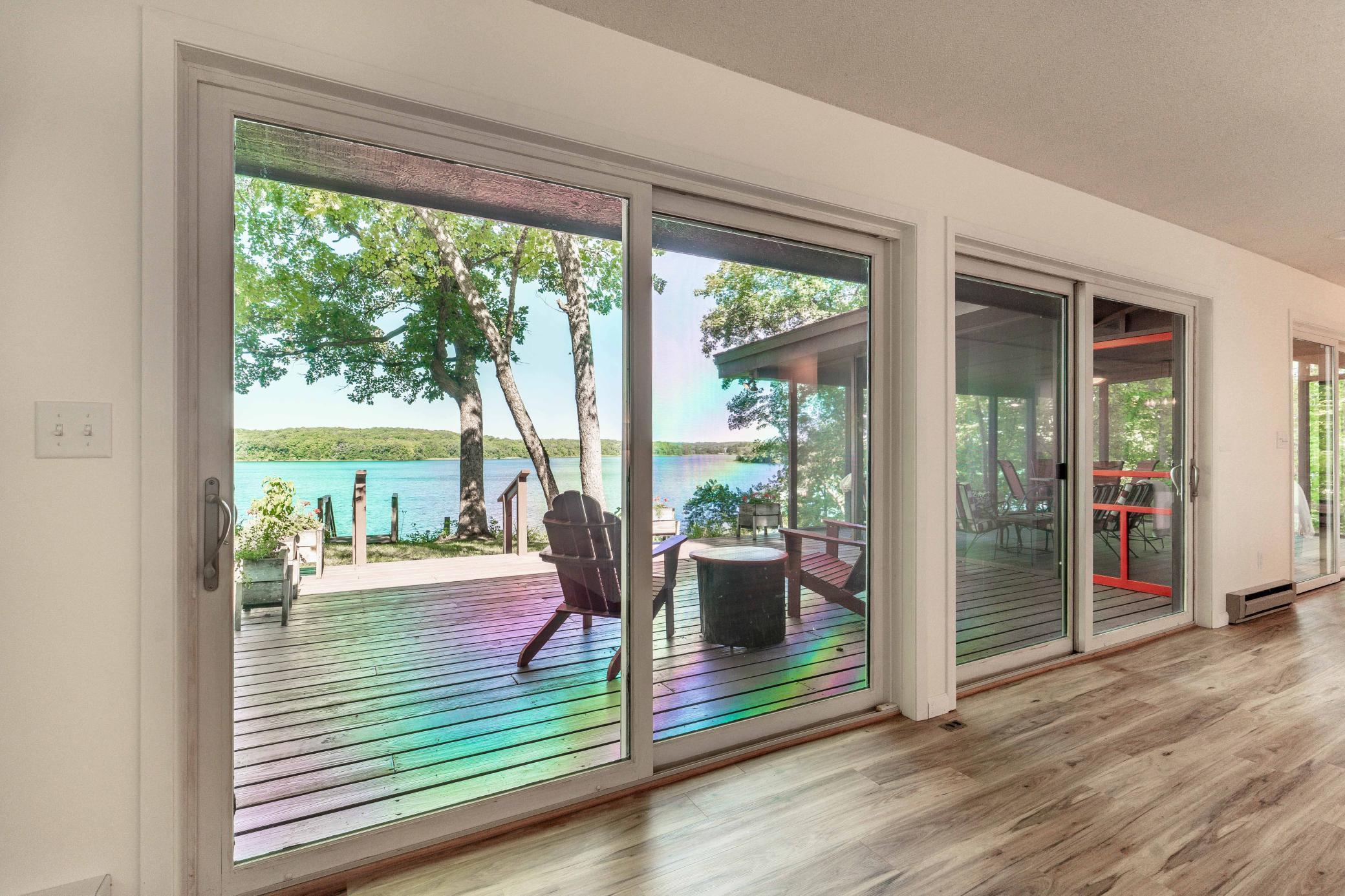 These patio doors are huge