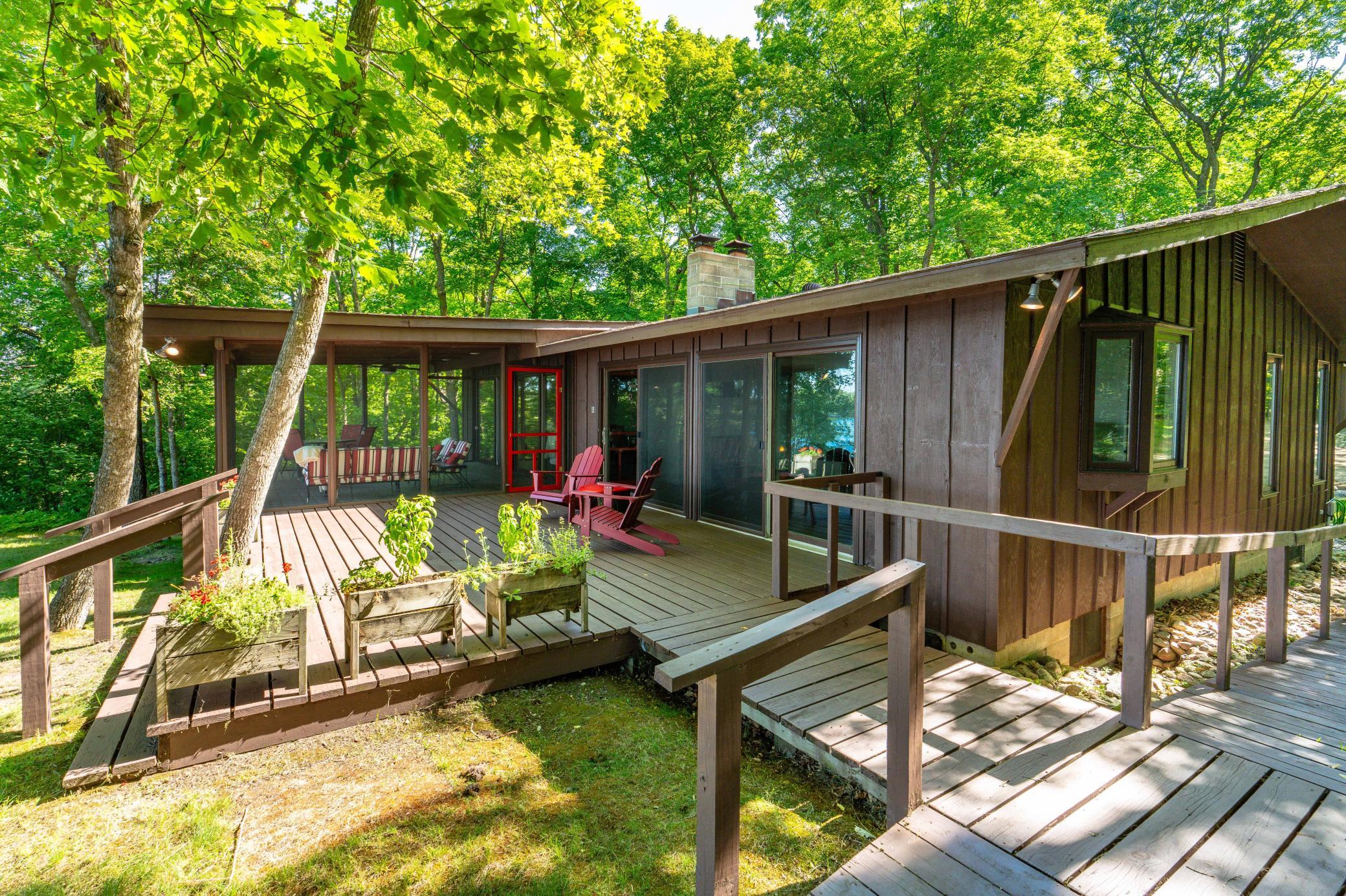 Relax in the screen porch OR on your spacious deck system.