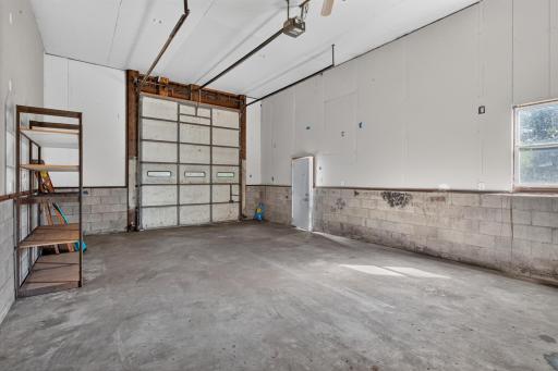 Over sized garage interior