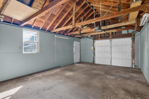 Detached garage interior