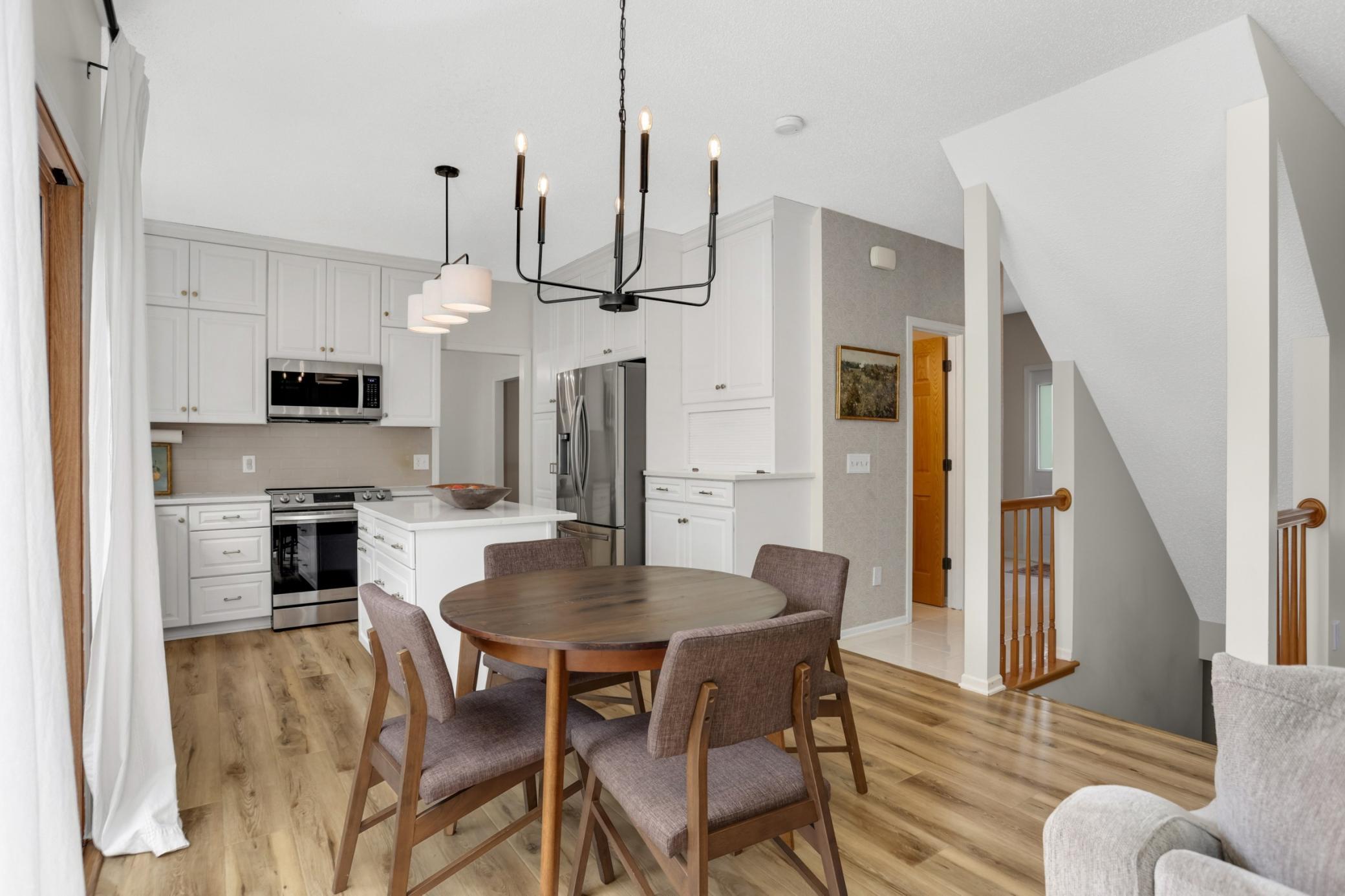 Another view of the informal dining space.