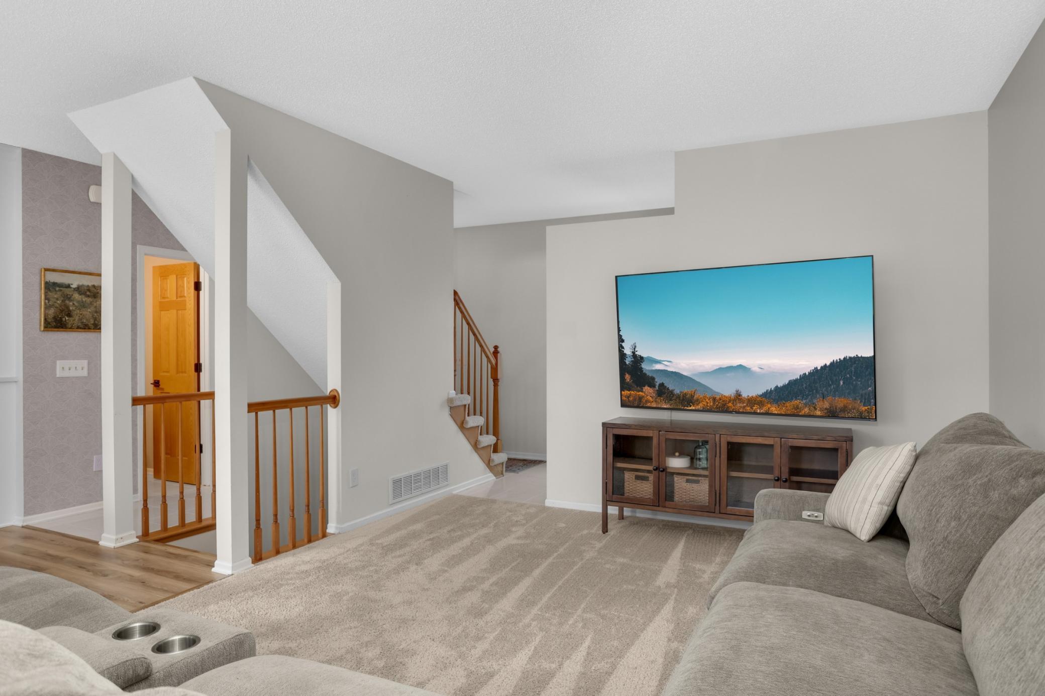 The family room is the heart of the home.