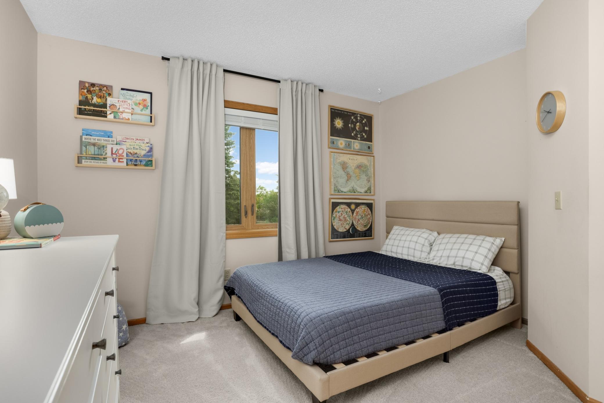 A 3rd large bedroom on the upper level.