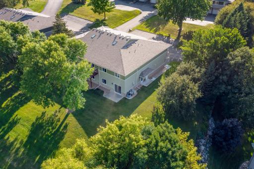 Quiet one level living surrounded by trees.