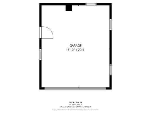 Garage Layout is deemed highly reliable but not guaranteed.
