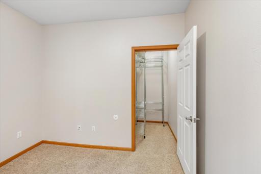 Versatile flex room offers endless possibilities for a home office, den, hobby room, exercise space or guest area, while the large storage closet provides valuable additional storage.