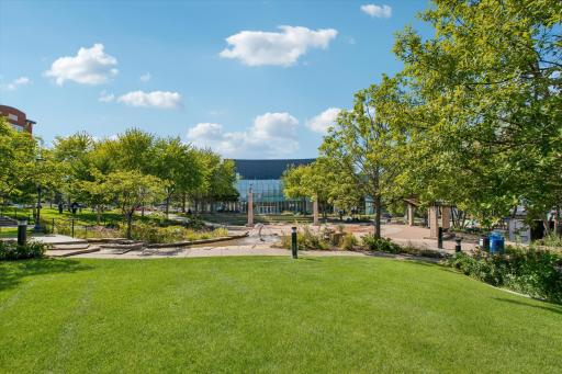 Across Nicollet Avenue, residents have Nicollet Commons Park and the Ames Center, while a variety of restaurants, shops, and everyday conveniences line the surrounding streets.