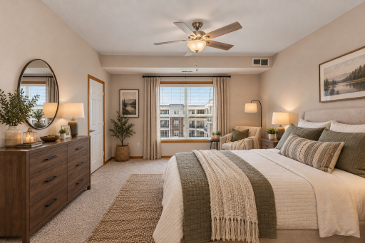 ENHANCED PHOTO: A suggested furniture placement