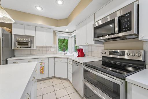 Stainless steel appliances all new within last 3 years