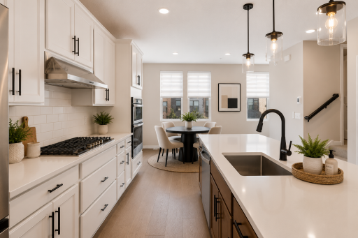 Upgraded Premium Kitchen appliances, washer, and dryer are already included. AI Staged