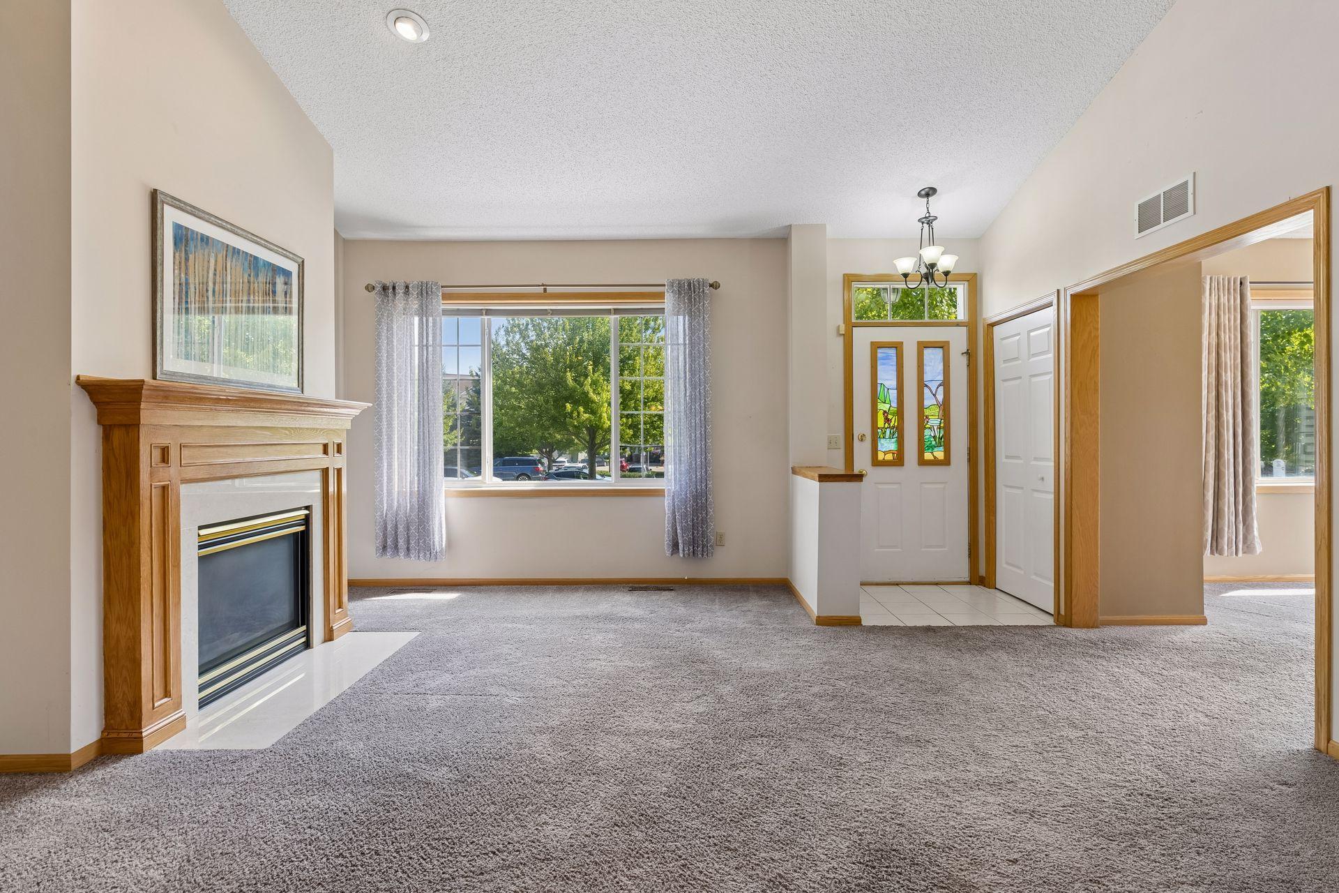 This shows the vast amount of light that enters this home.