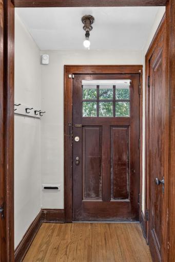 Original wood panel front door