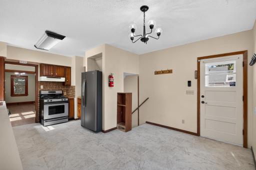 View from the oversized kitchen