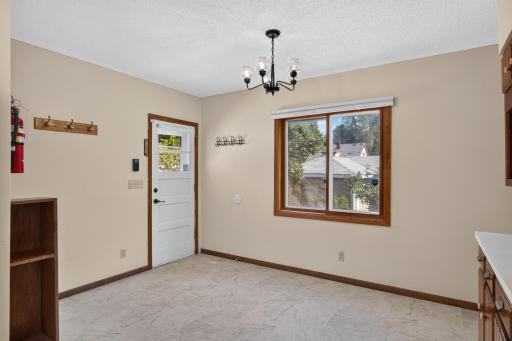 Rear entrance off of the kitchen