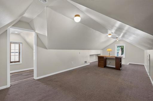 Looking across the upstairs bedroom